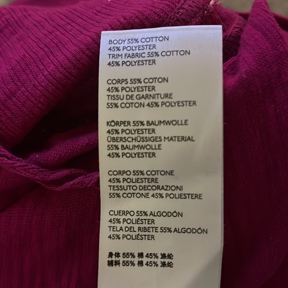 Free People Fuchsia Cropped Tank Top - Picture 4 of 4